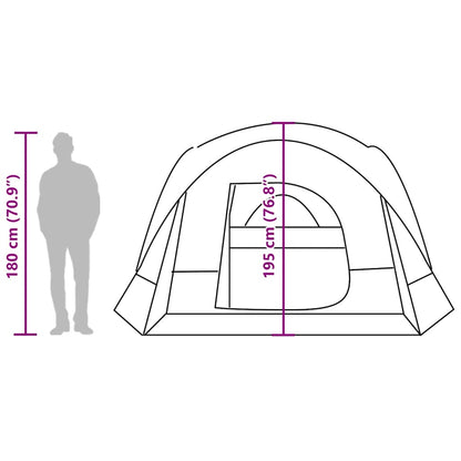 vidaXL Family Tent Cabin 6-Person Blue Waterproof - 37559