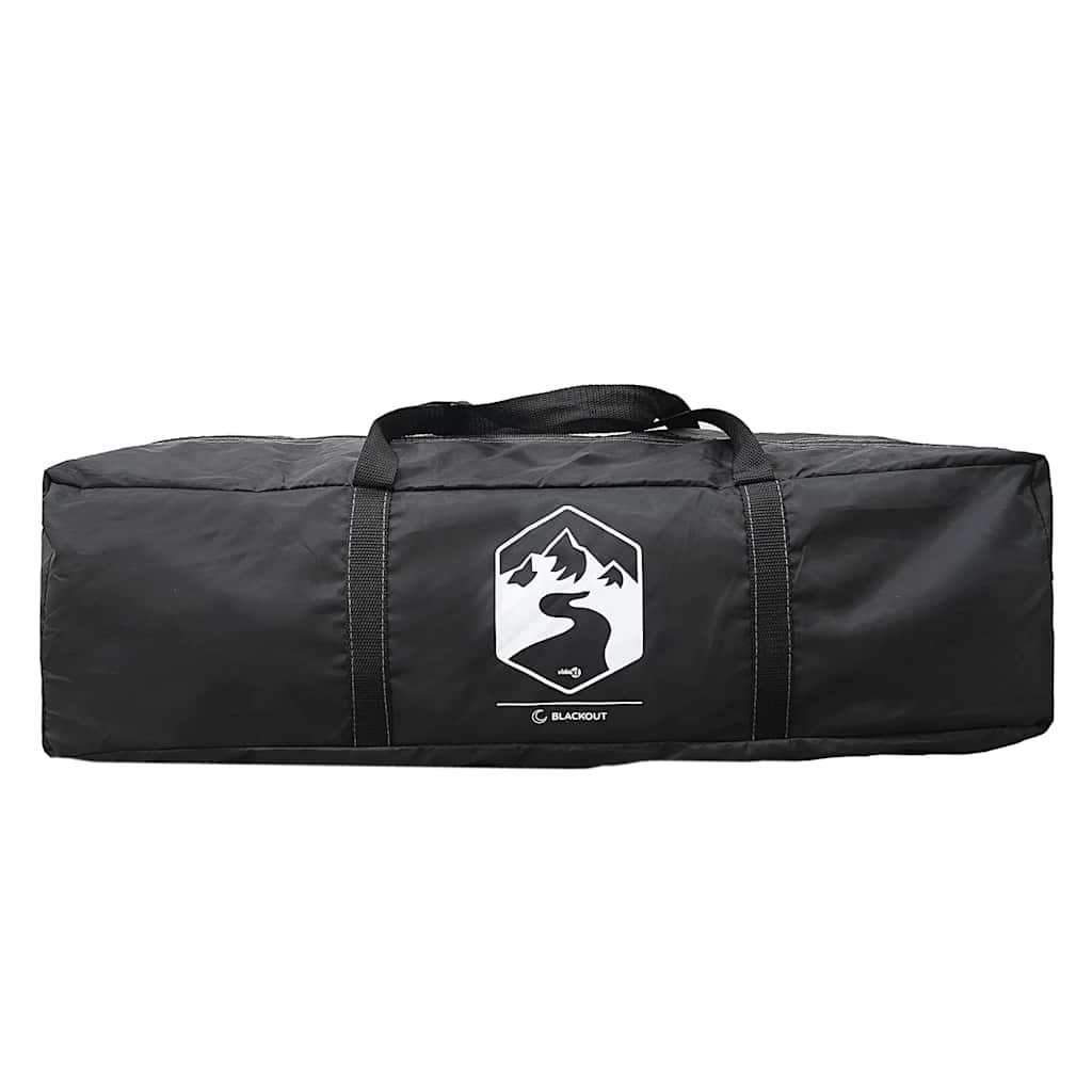 vidaXL Family Tent Cabin 6-Person White Blackout Fabric Waterproof