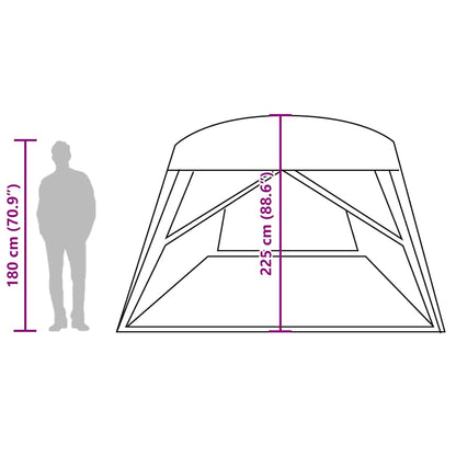 vidaXL Family Tent Cabin 6-Person Green Waterproof - 37575