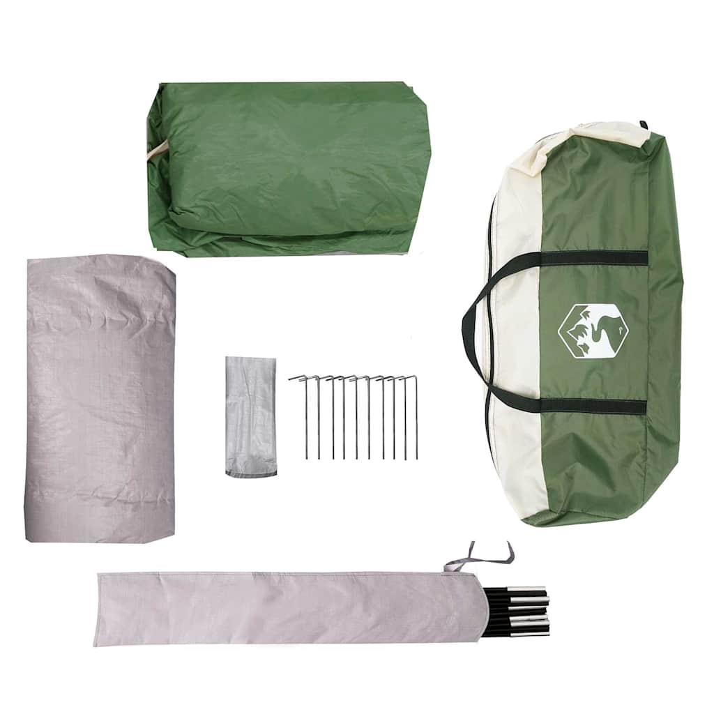 vidaXL Family Tent Cabin 6-Person Green Waterproof - 37575