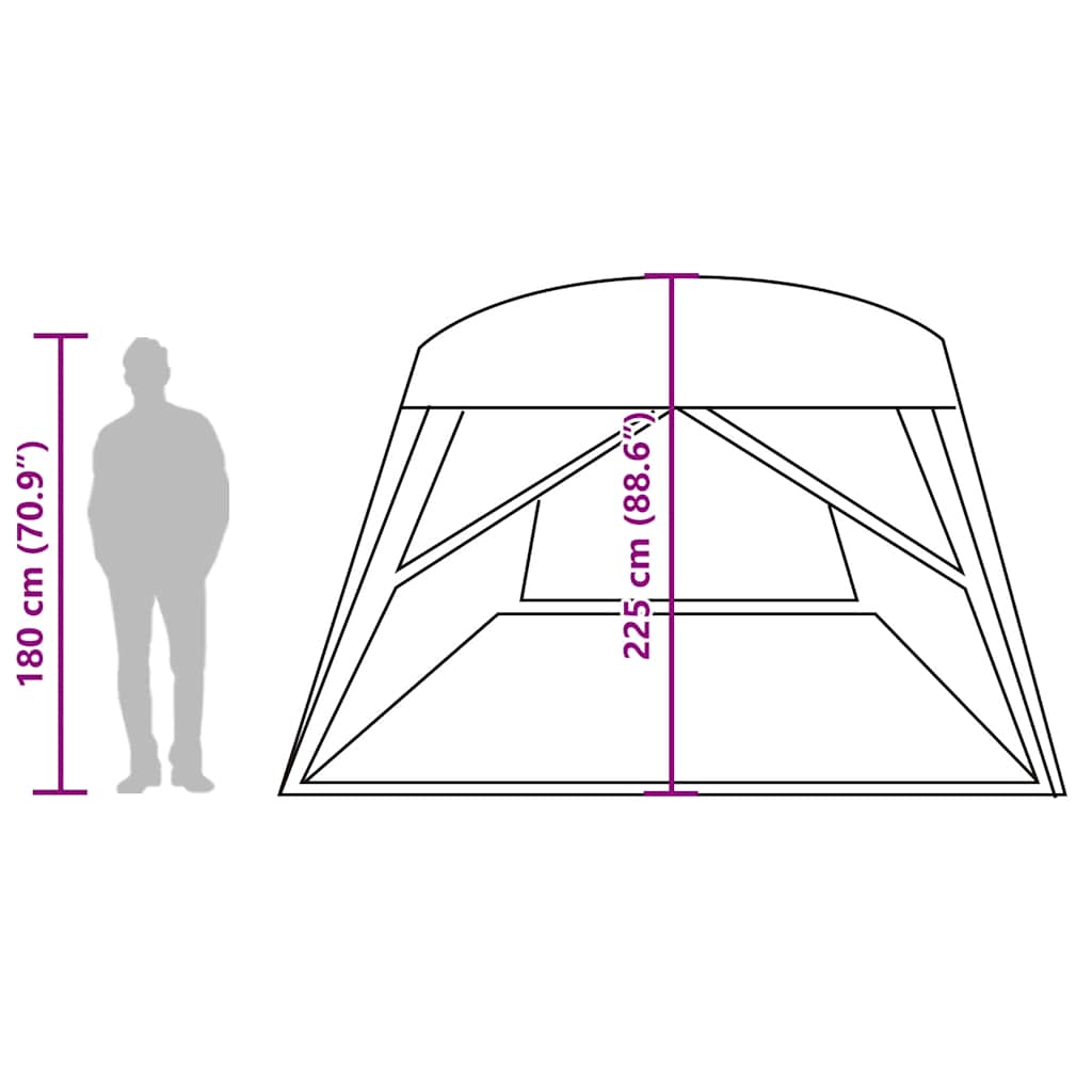 vidaXL Family Tent Cabin 6-Person Blue Waterproof - 37584