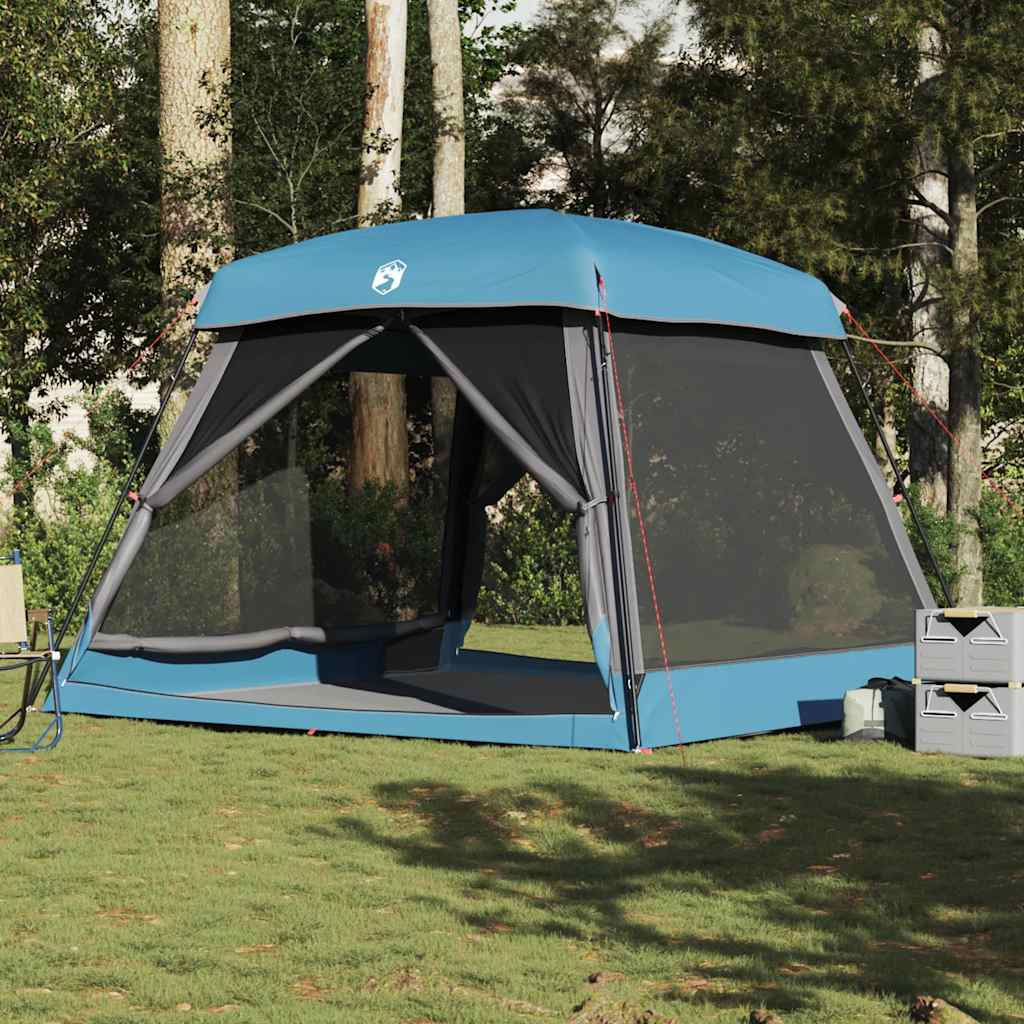 vidaXL Family Tent Cabin 6-Person Blue Waterproof - 37584