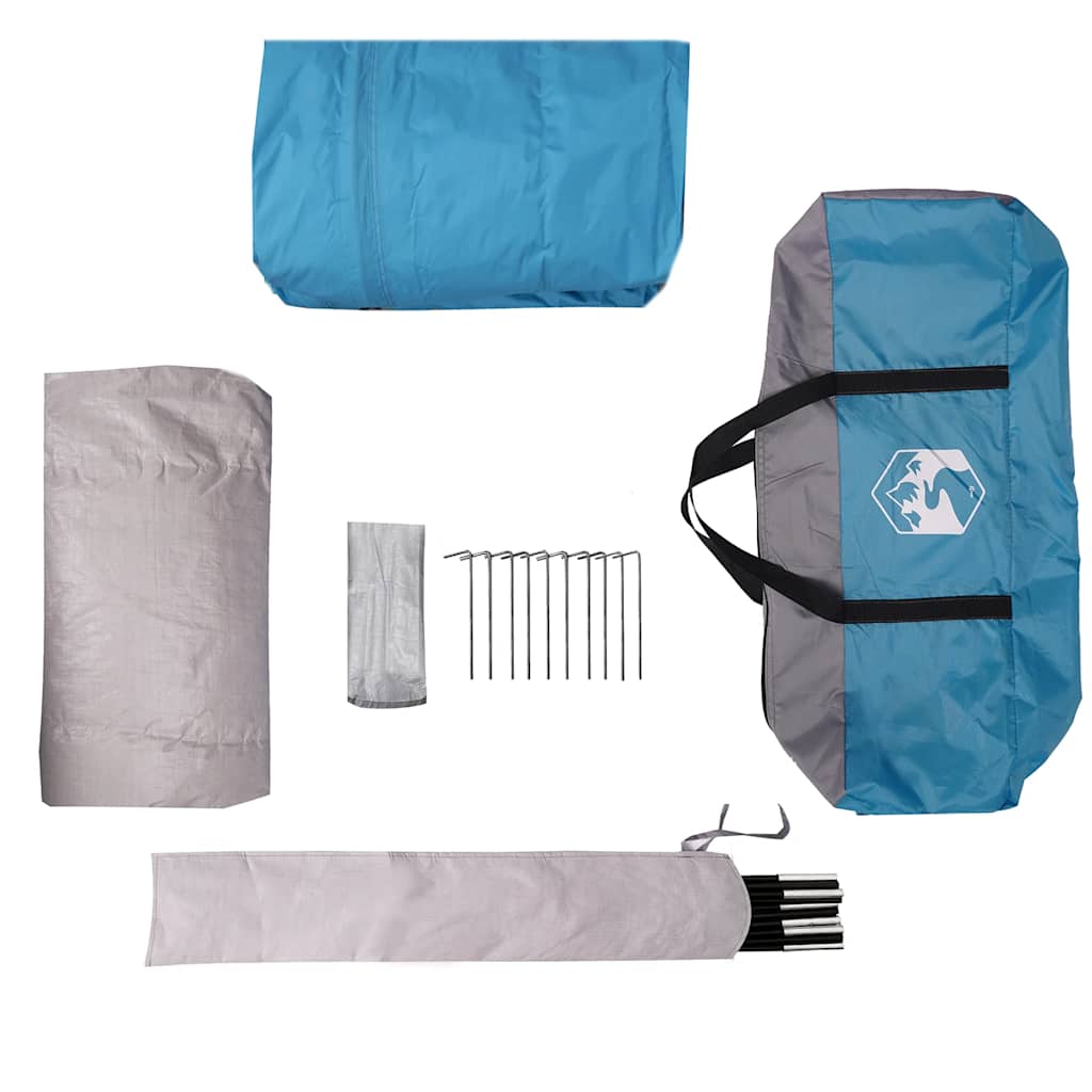 vidaXL Family Tent Cabin 6-Person Blue Waterproof - 37584