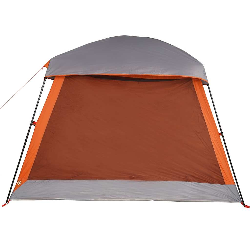 vidaXL Family Tent Cabin 6-Person Grey and Orange Waterproof - 37593