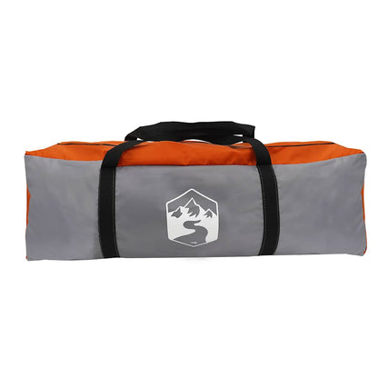 vidaXL Family Tent Cabin 6-Person Grey and Orange Waterproof - 37593