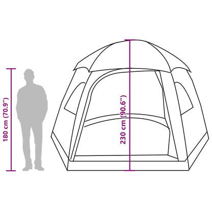 vidaXL Family Tent Igloo 6-Person Blue Waterproof