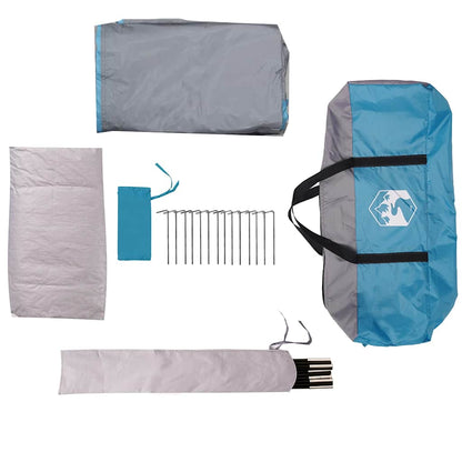 vidaXL Family Tent Igloo 6-Person Blue Waterproof