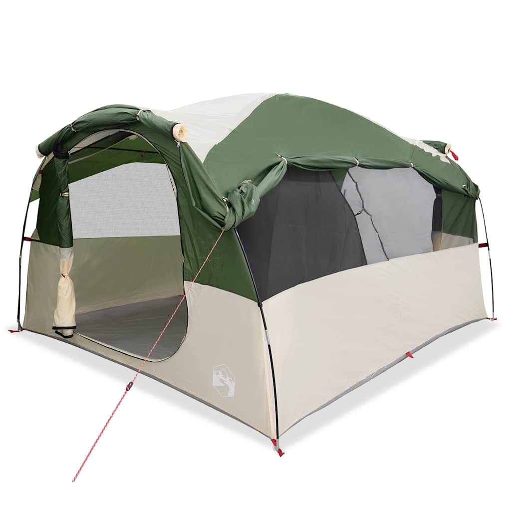 vidaXL Family Tent Tunnel 6-Person Green Water-resistant