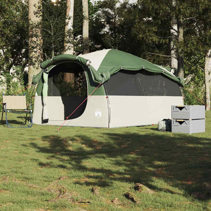 vidaXL Family Tent Tunnel 6-Person Green Water-resistant