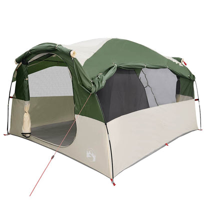 vidaXL Family Tent Tunnel 6-Person Green Water-resistant