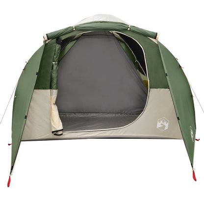 vidaXL Family Tent Tunnel 6-Person Green Water-resistant
