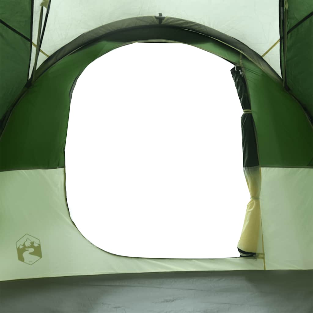 vidaXL Family Tent Tunnel 6-Person Green Water-resistant