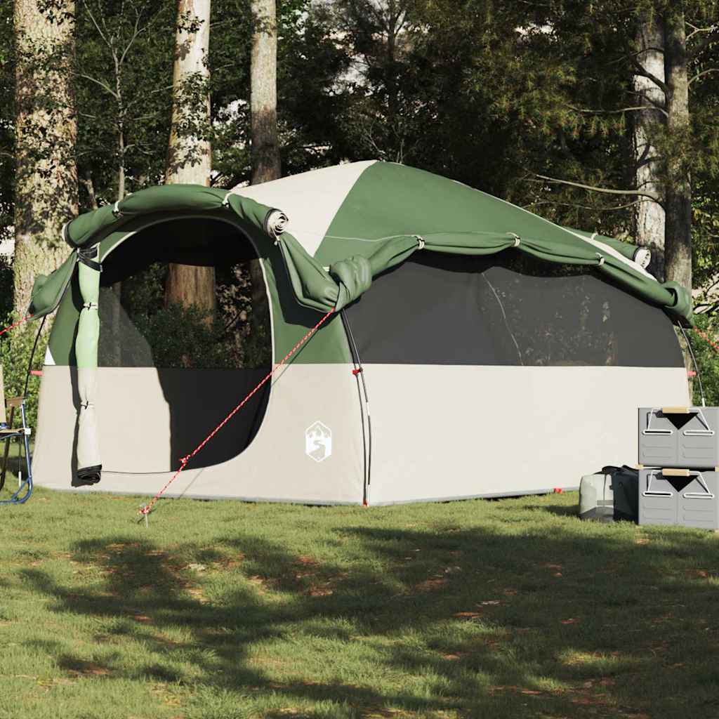 vidaXL Family Tent Tunnel 6-Person Green Water-resistant