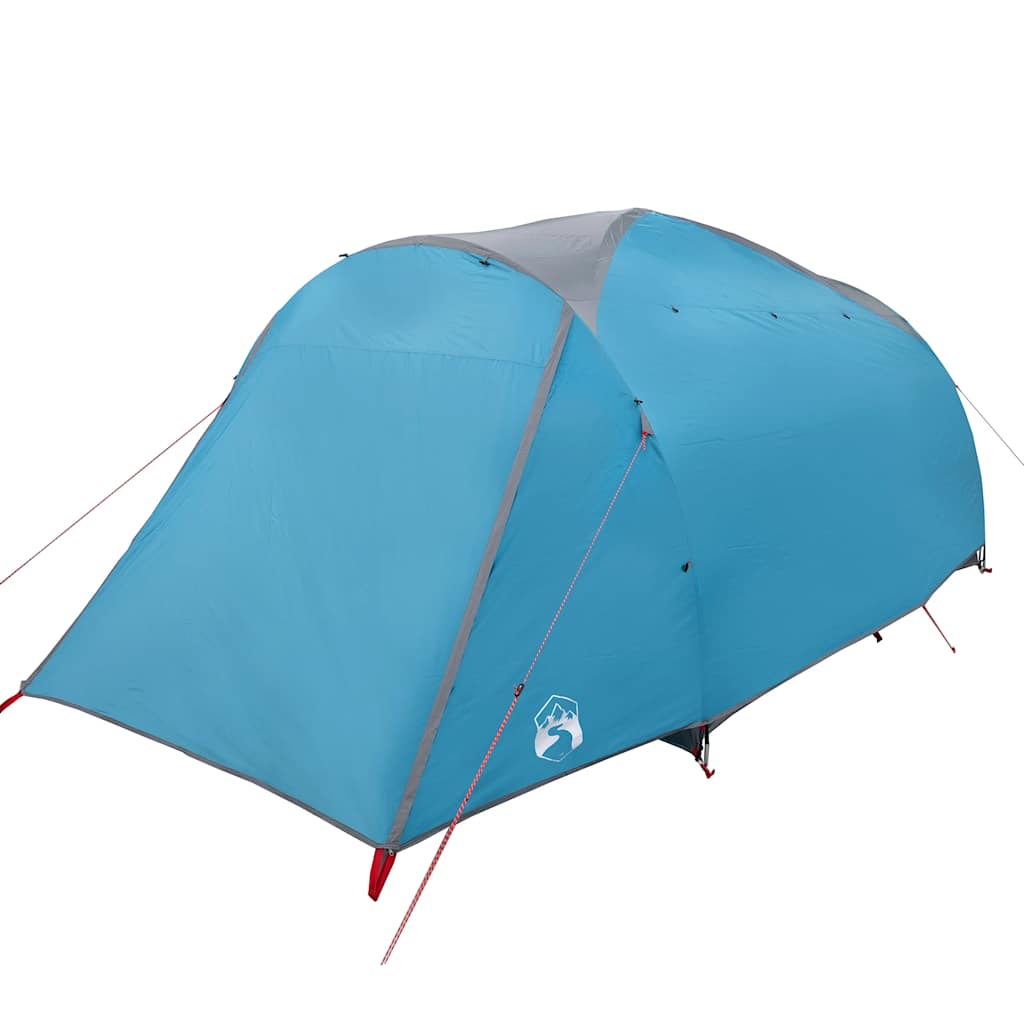 vidaXL Family Tent Tunnel 6-Person Blue Water-resistant
