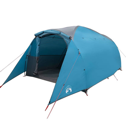 vidaXL Family Tent Tunnel 6-Person Blue Water-resistant