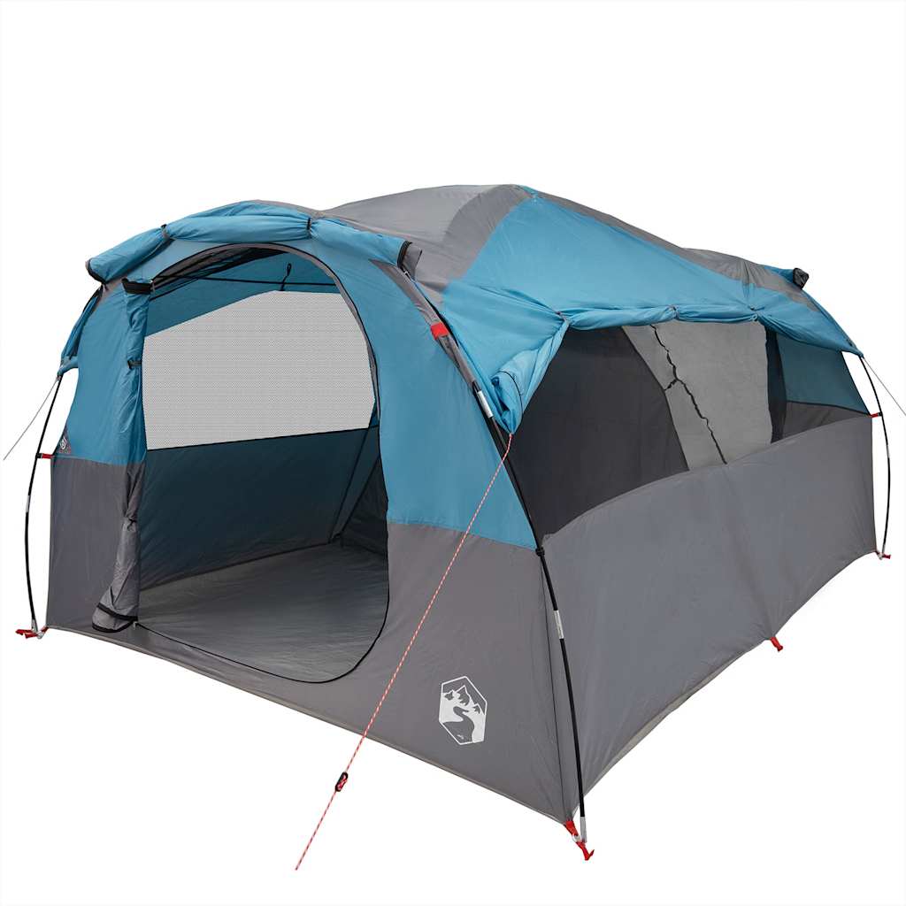 vidaXL Family Tent Tunnel 6-Person Blue Water-resistant