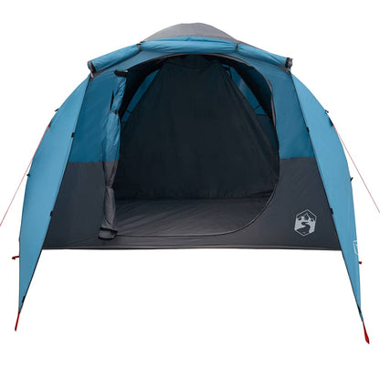 vidaXL Family Tent Tunnel 6-Person Blue Water-resistant