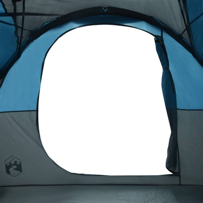 vidaXL Family Tent Tunnel 6-Person Blue Water-resistant