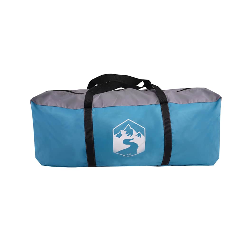 vidaXL Family Tent Tunnel 6-Person Blue Water-resistant