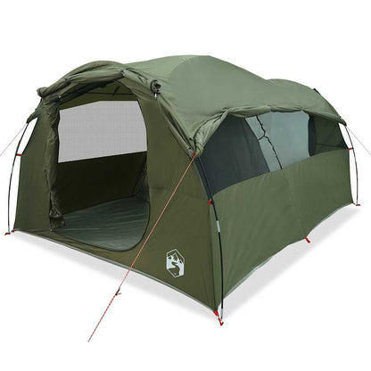 vidaXL Family Tent Tunnel 6-Person Olive Green Water-resistant