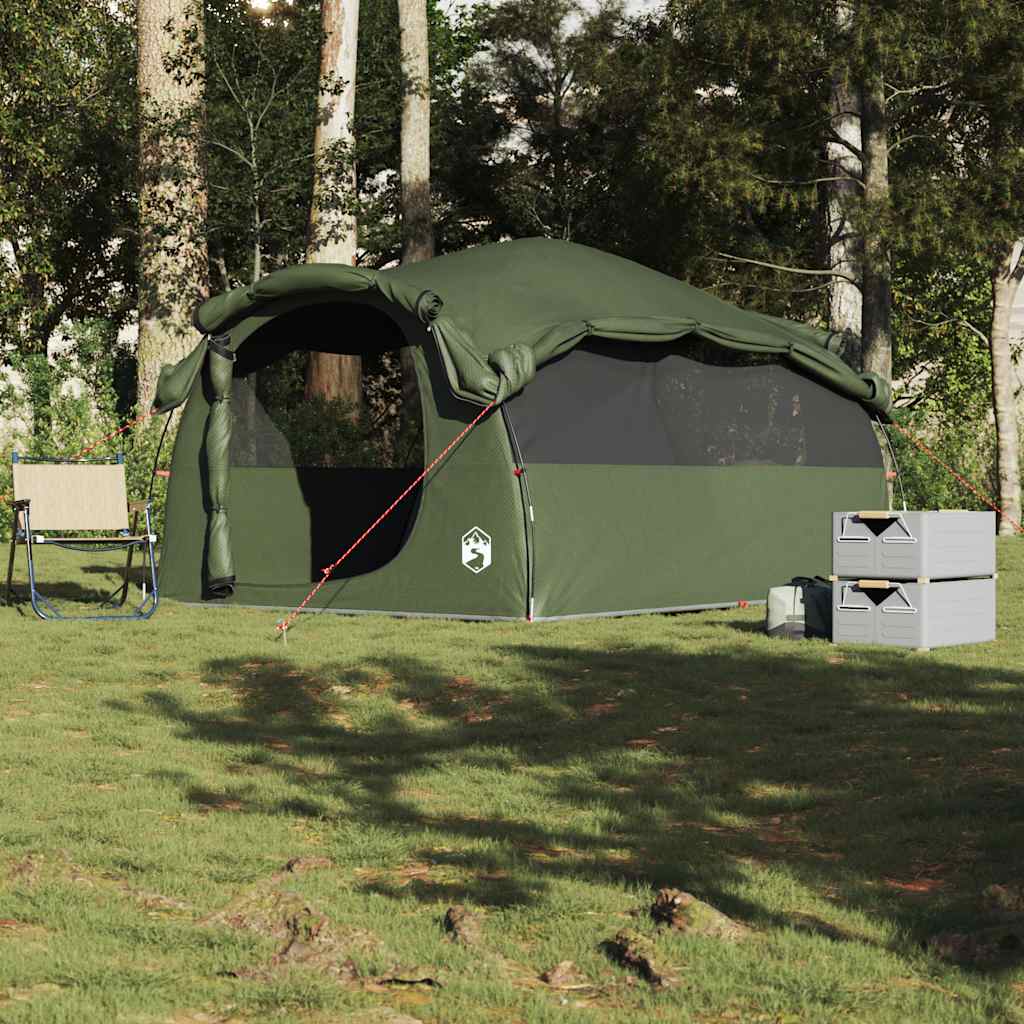 vidaXL Family Tent Tunnel 6-Person Olive Green Water-resistant