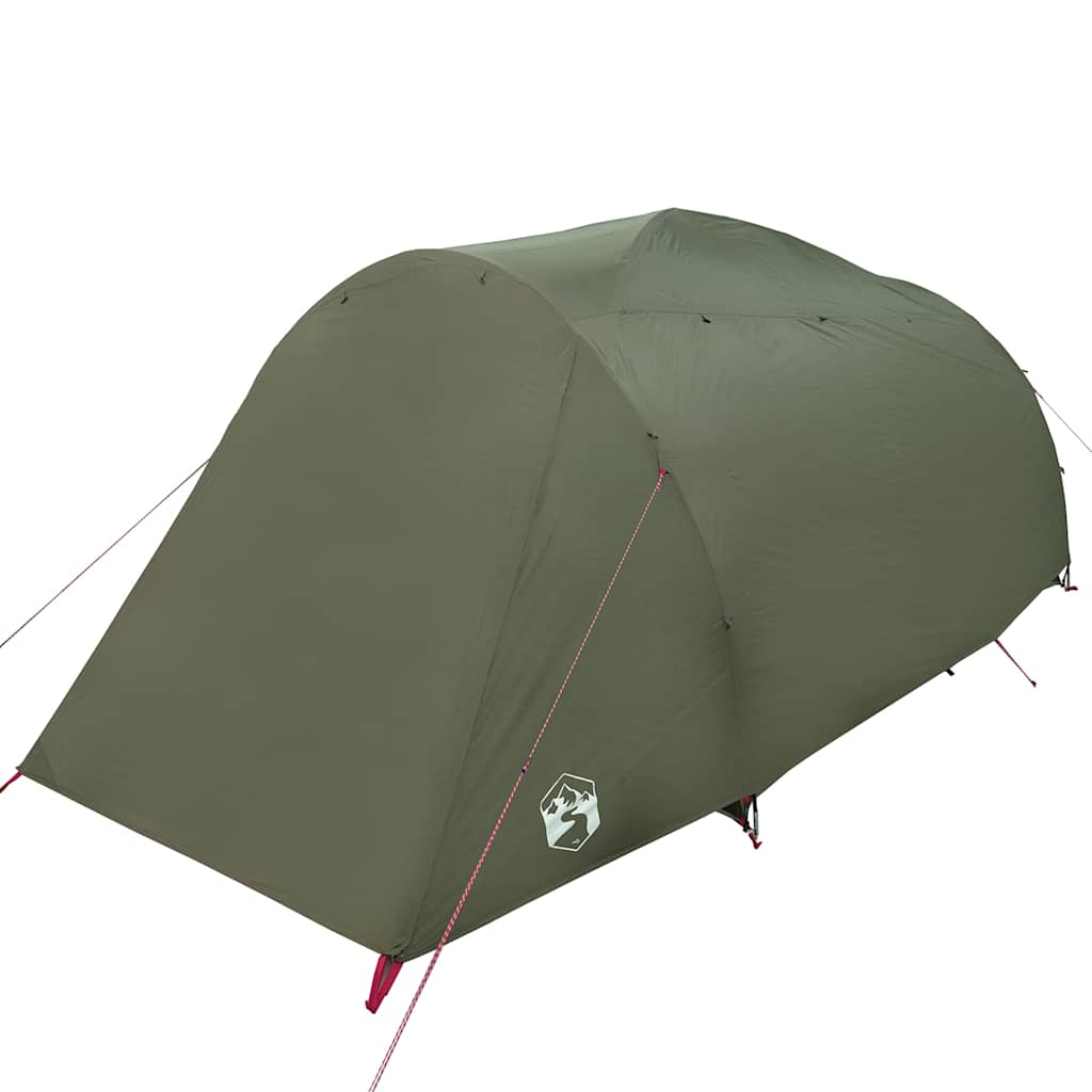 vidaXL Family Tent Tunnel 6-Person Olive Green Water-resistant