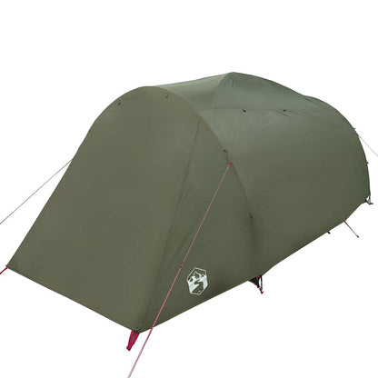 vidaXL Family Tent Tunnel 6-Person Olive Green Water-resistant