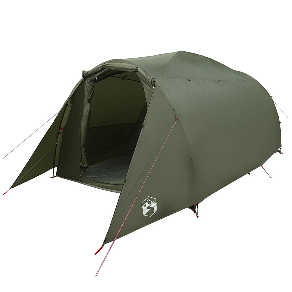 vidaXL Family Tent Tunnel 6-Person Olive Green Water-resistant