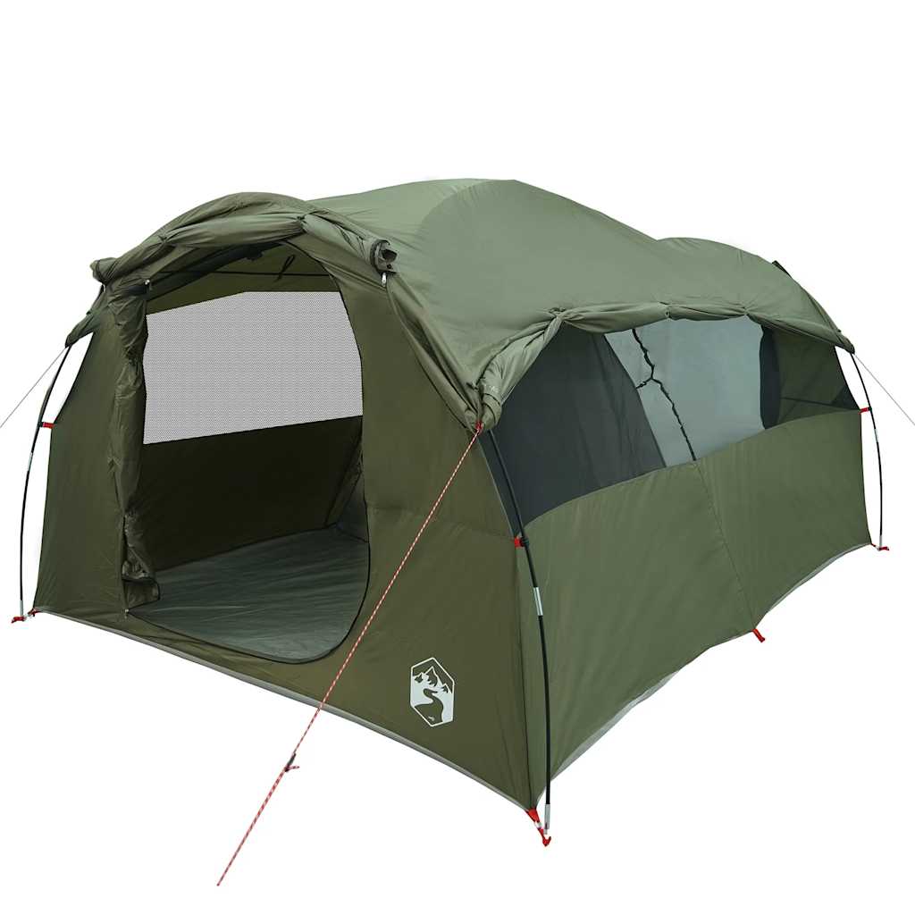 vidaXL Family Tent Tunnel 6-Person Olive Green Water-resistant