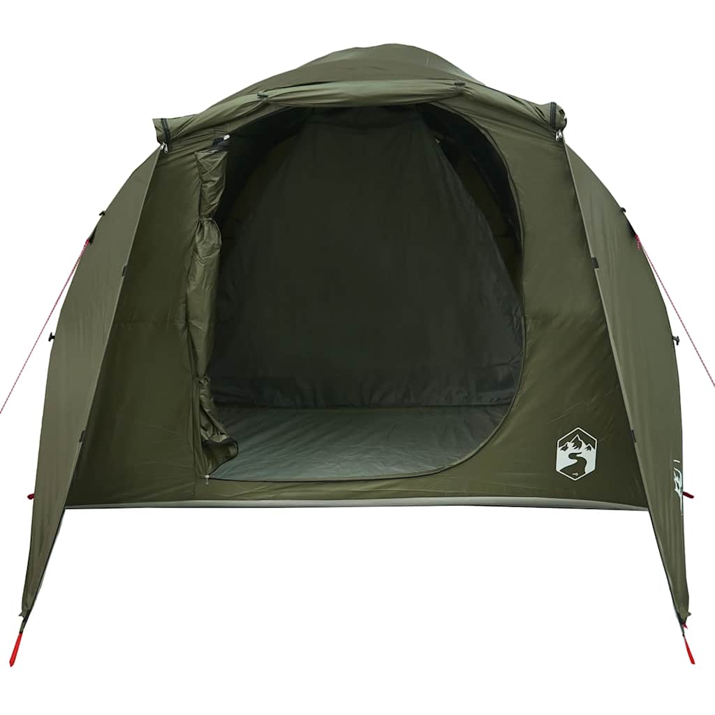 vidaXL Family Tent Tunnel 6-Person Olive Green Water-resistant