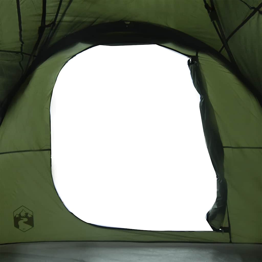 vidaXL Family Tent Tunnel 6-Person Olive Green Water-resistant