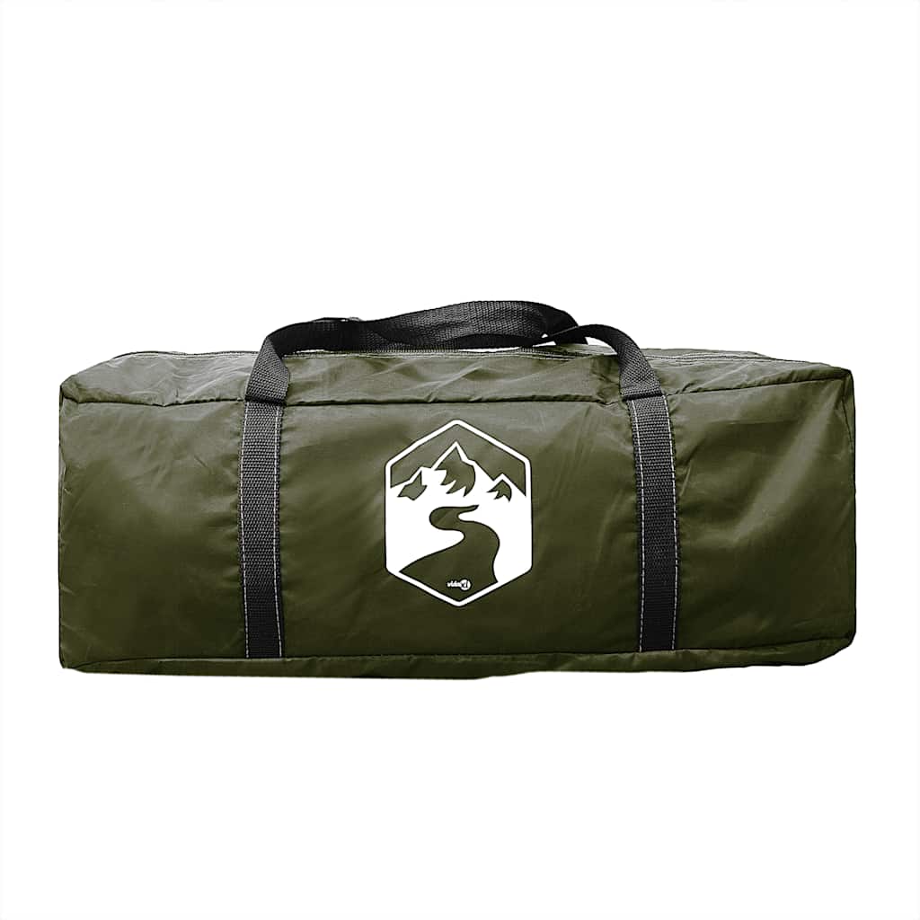 vidaXL Family Tent Tunnel 6-Person Olive Green Water-resistant