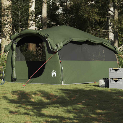 vidaXL Family Tent Tunnel 6-Person Olive Green Water-resistant