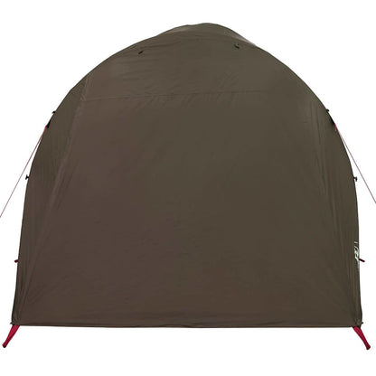 vidaXL Family Tent Tunnel 6-Person Brown Water-resistant