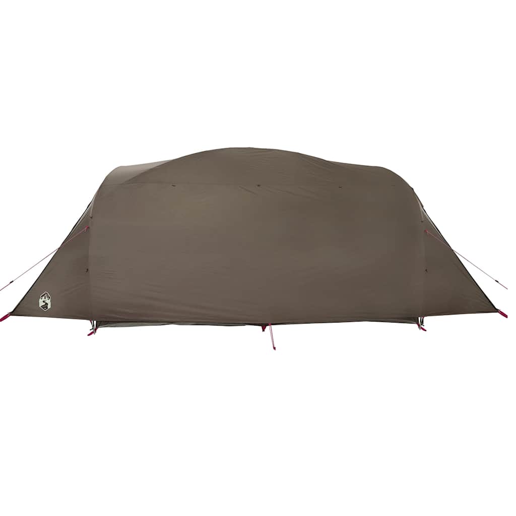 vidaXL Family Tent Tunnel 6-Person Brown Water-resistant