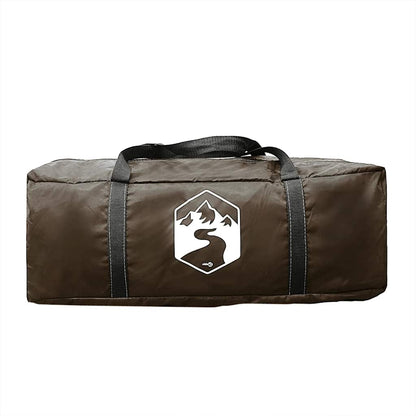 vidaXL Family Tent Tunnel 6-Person Brown Water-resistant