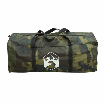 vidaXL Family Tent Tunnel 6-Person Camouflage Water-resistant - Green