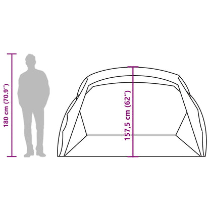 vidaXL Beach Tent 2-Person Azure Blue Waterproof