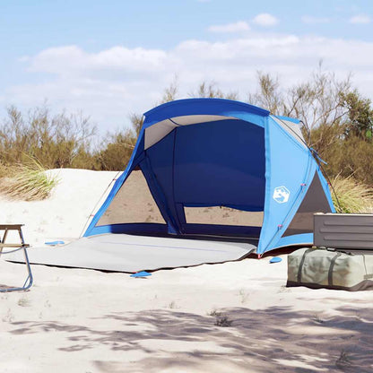 vidaXL Beach Tent 2-Person Azure Blue Waterproof
