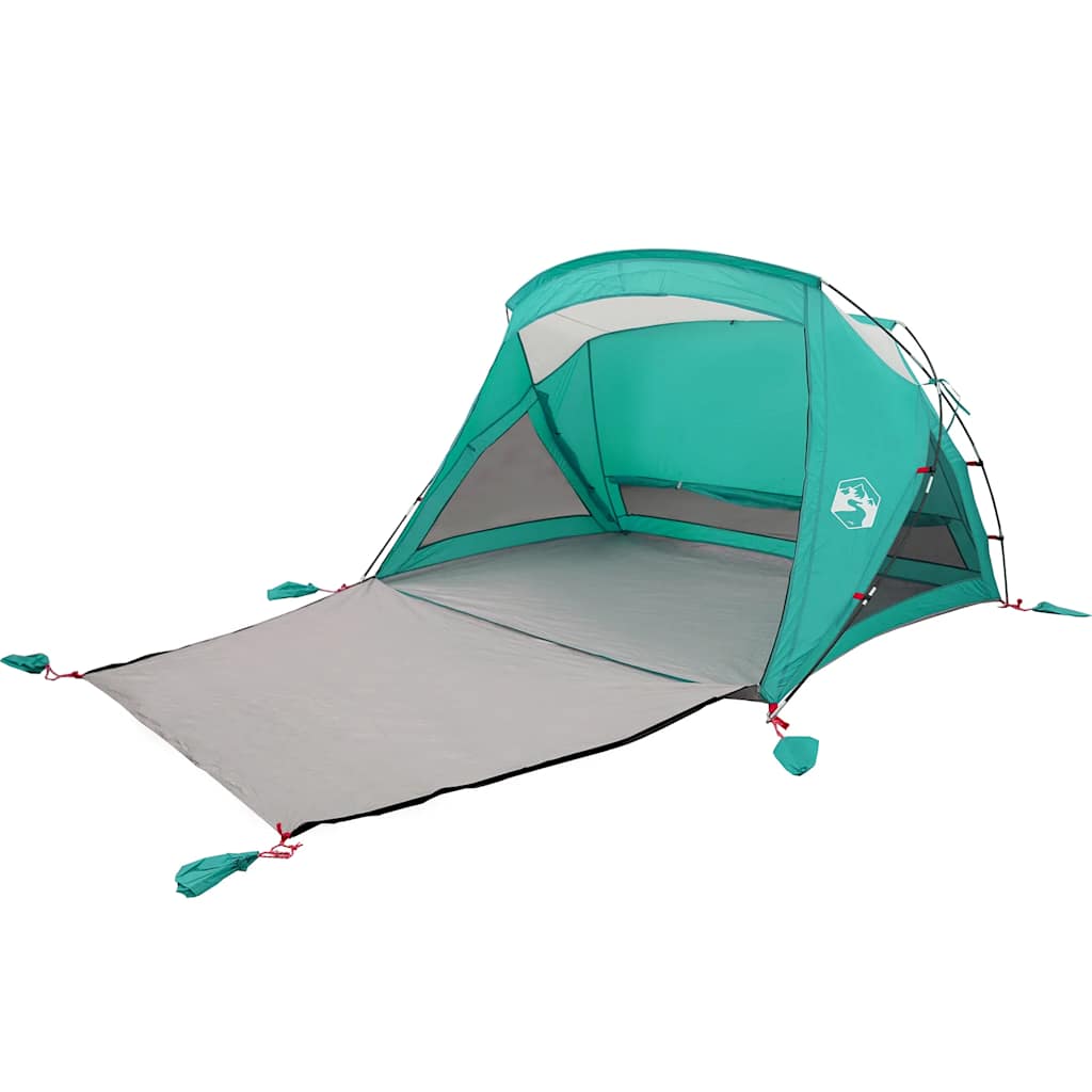 vidaXL Beach Tent 2-Person Sea Green Waterproof