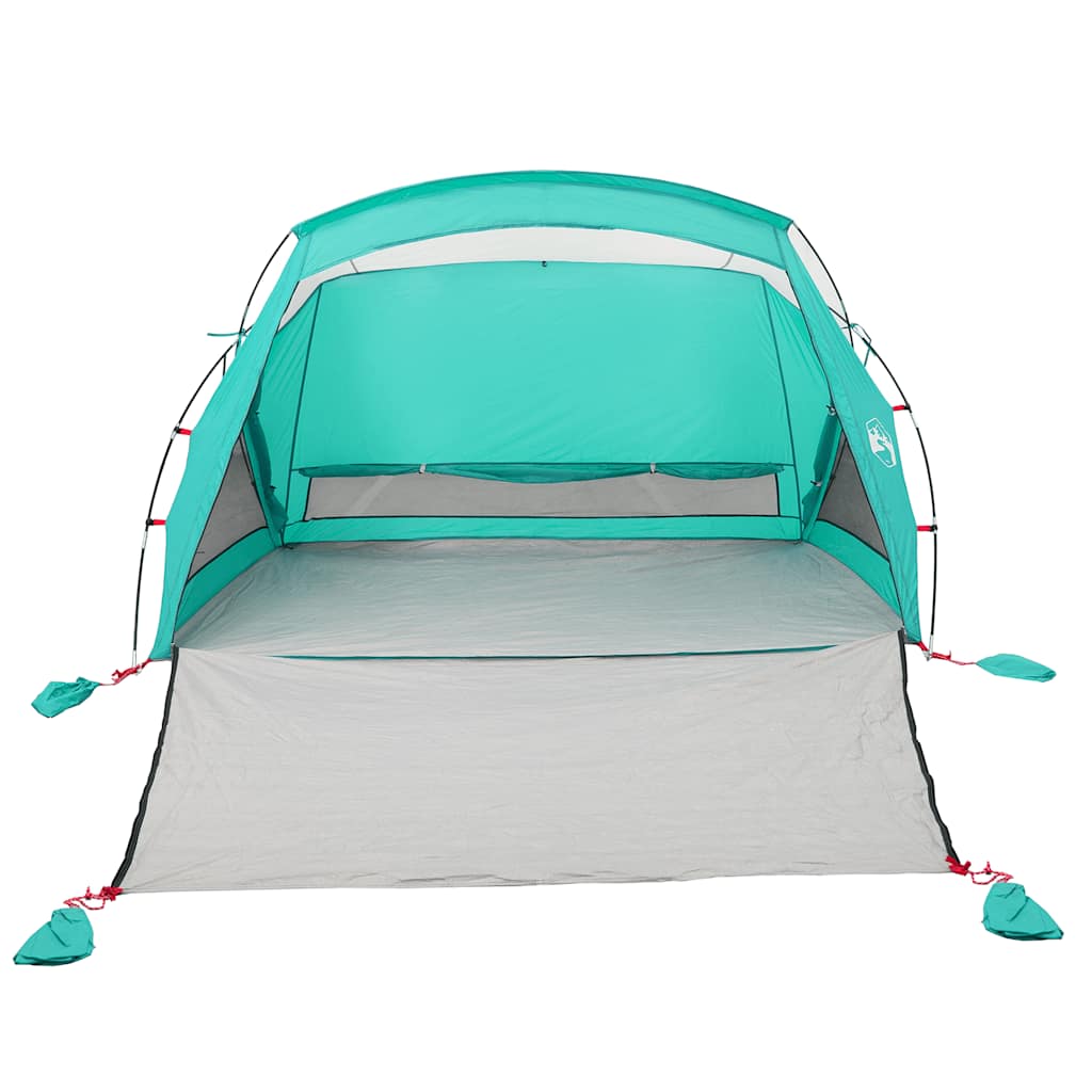 vidaXL Beach Tent 2-Person Sea Green Waterproof