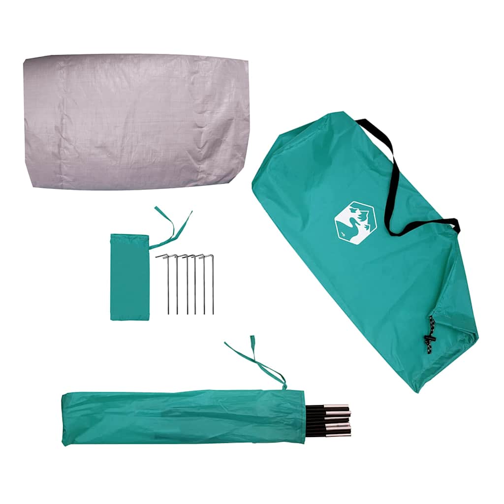 vidaXL Beach Tent 2-Person Sea Green Waterproof