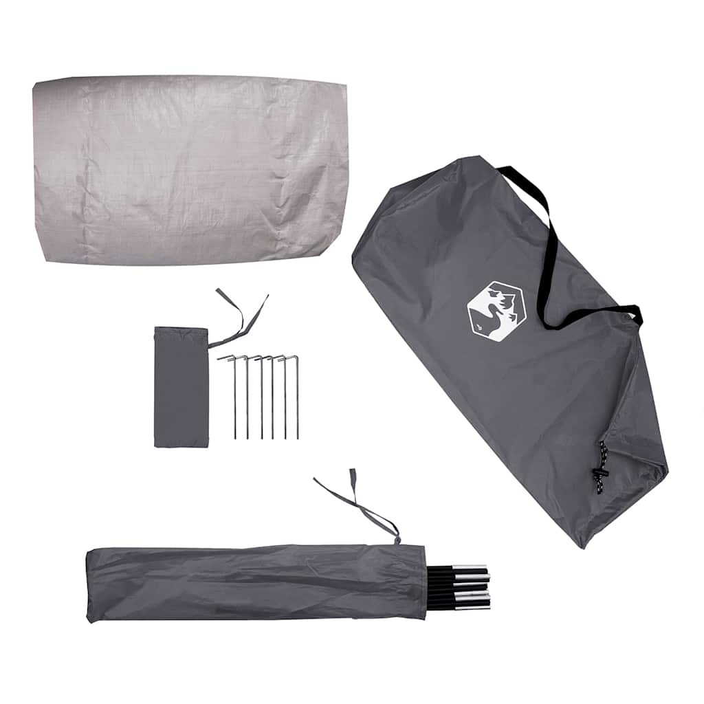 vidaXL Beach Tent 2-Person Grey Waterproof