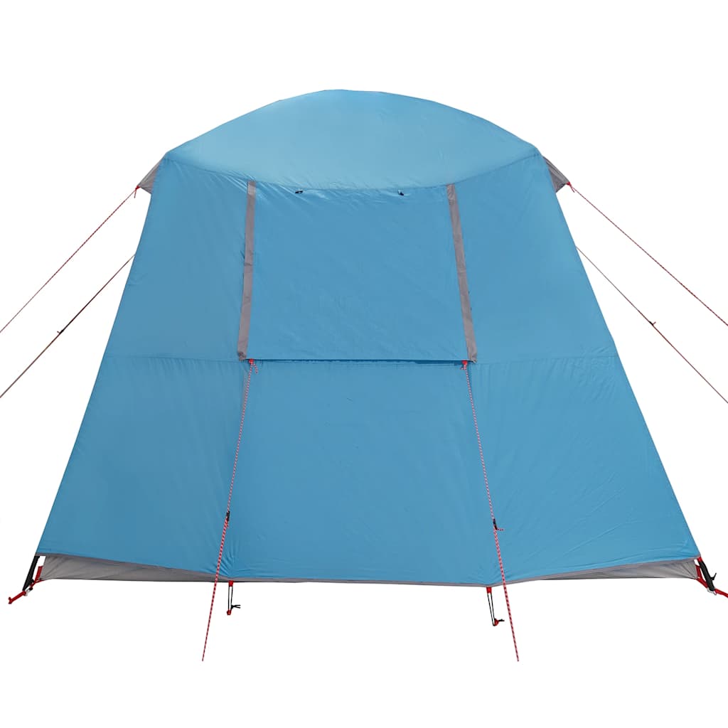 vidaXL Camping Tent with Porch Dome 5-Person Blue Waterproof
