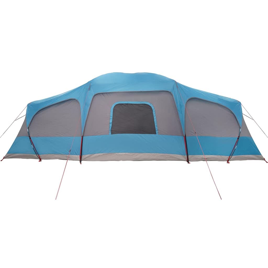 vidaXL Family Tent with Porch Dome 9-Person Blue Waterproof