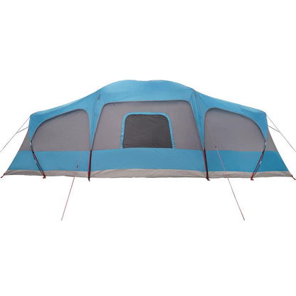 vidaXL Family Tent with Porch Dome 9-Person Blue Waterproof