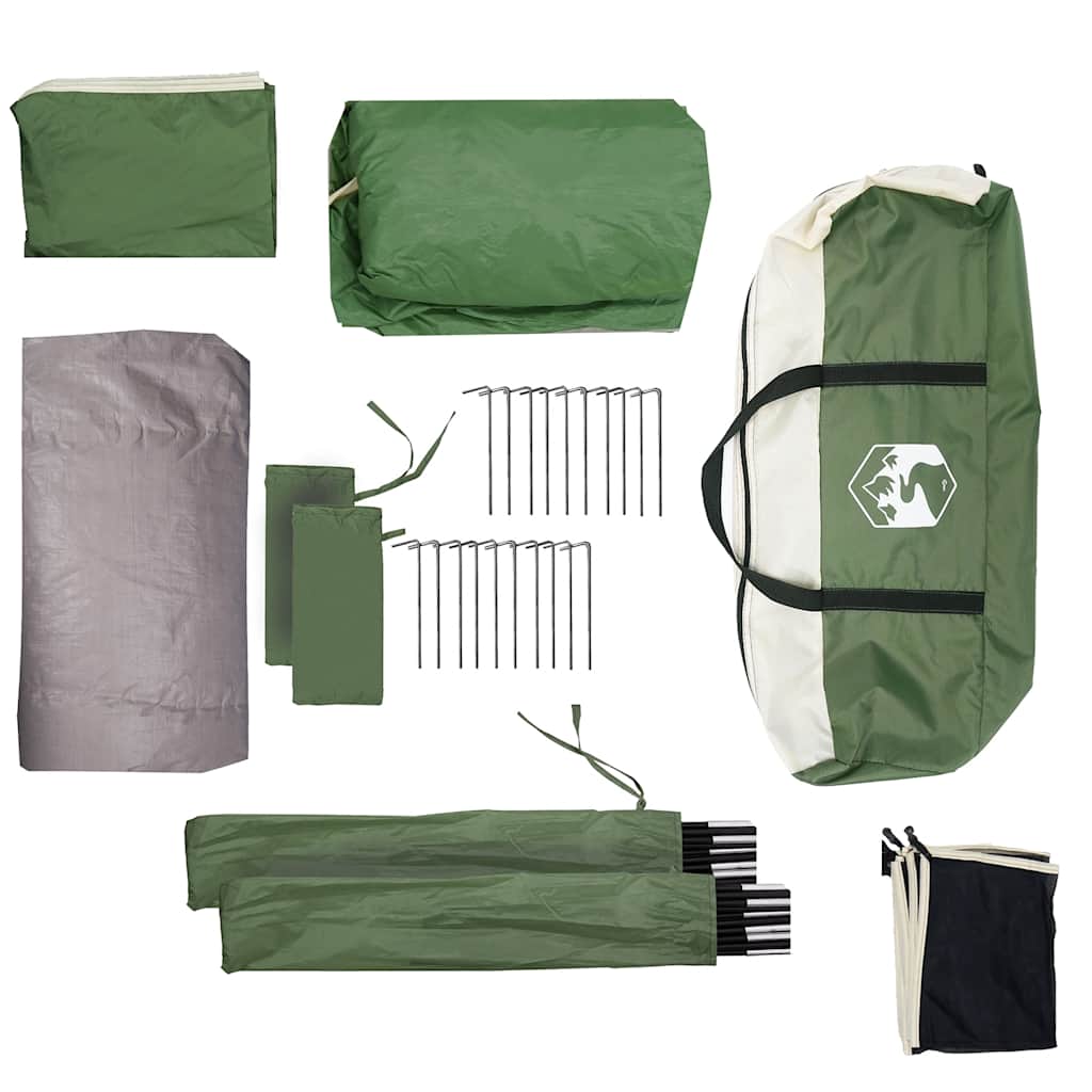 vidaXL Camping Tent 5-Person Green Waterproof - 37695