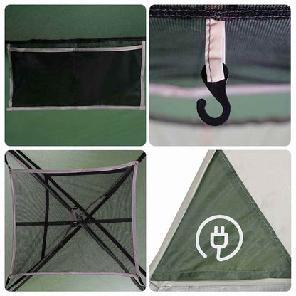 vidaXL Camping Tent 5-Person Green Waterproof - 37695