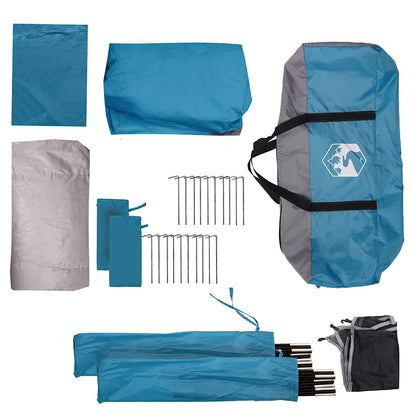 vidaXL Camping Tent 5-Person Blue Waterproof - 37696