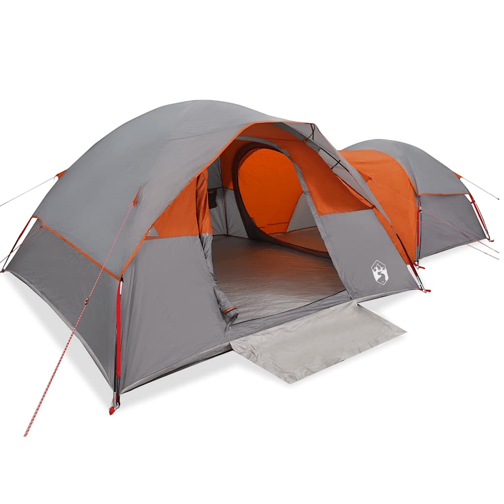 vidaXL Camping Tent 5-Person Grey and Orange Waterproof - 37700